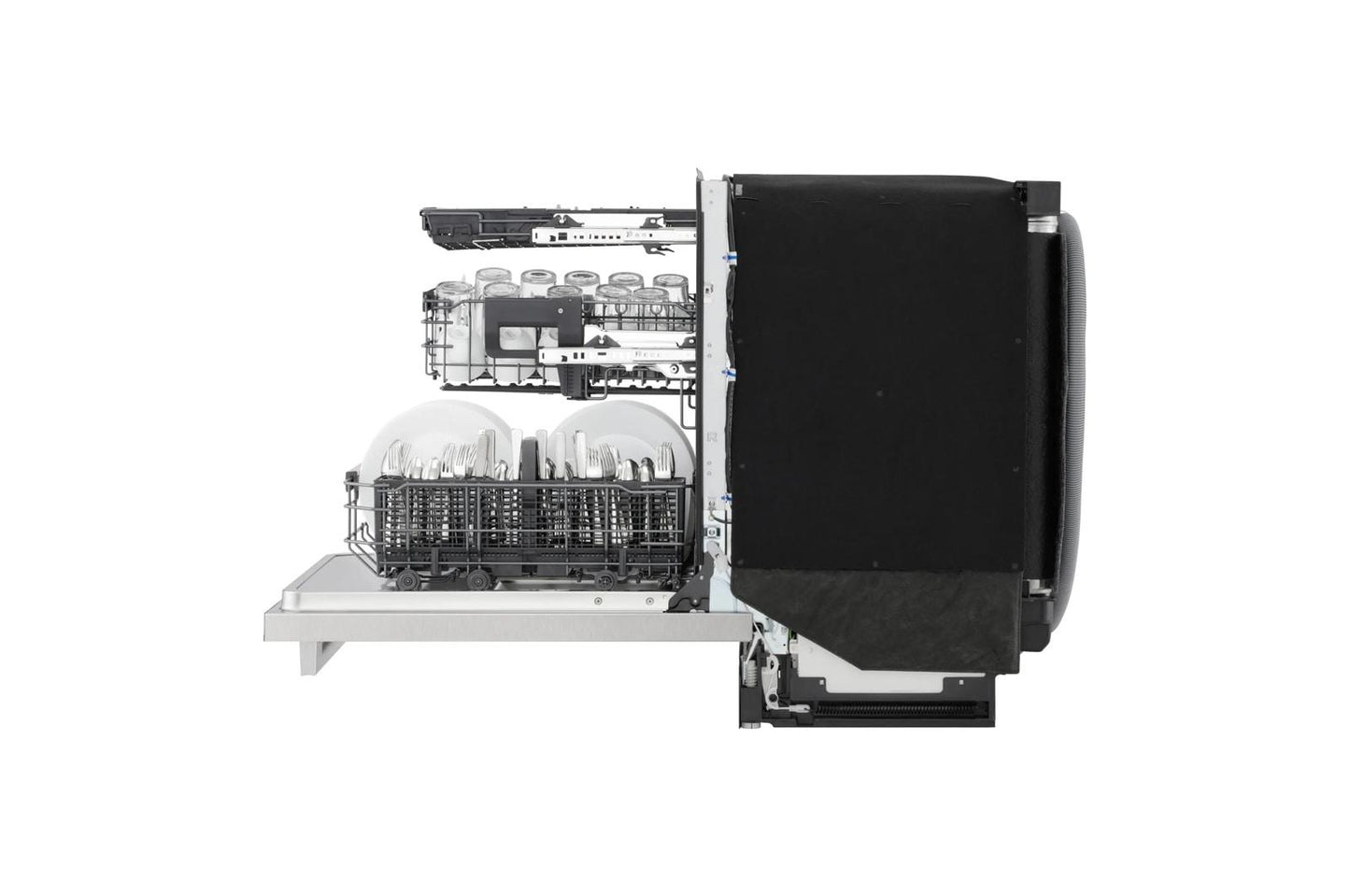 Lg LDNTH862S Smart Hidden Top Control Dishwasher with 1-Hour Wash & Dry, QuadWash® Pro, TrueSteam® and Dynamic Heat Dry™ w/AutoVent Dry™