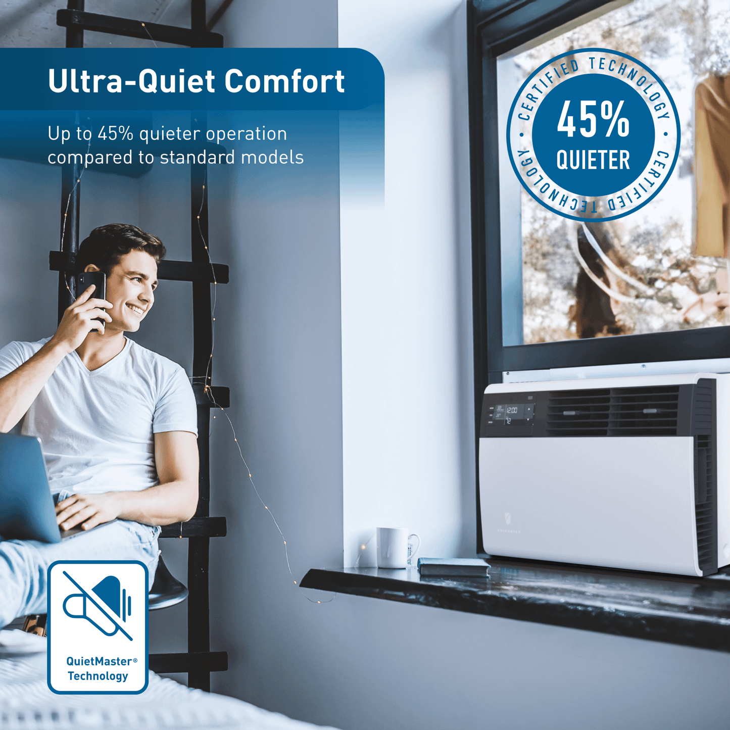 KCVM24B30A Friedrich K hl Inverter 24,000 BTU 230V Smart Window/Wall Air Conditioner - Cool only