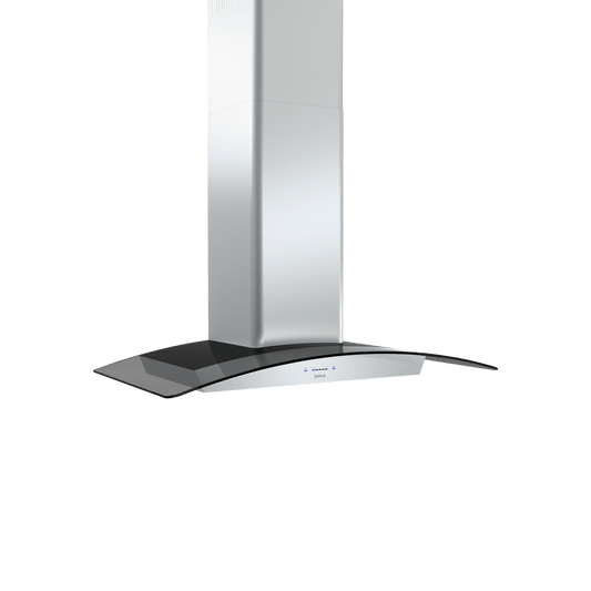 Zephyr ZRVM90BGG Ravenna, Wall, 90cm, SS+Gray Glass, ACT, LED