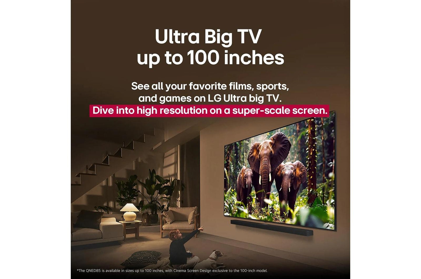 Lg 100QNED85AU 100 Inch Class LG QNED evo AI QNED85A Mini LED 4K Smart TV 2025