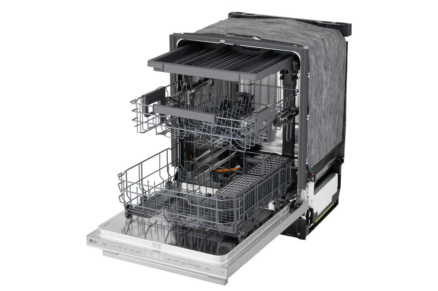 Lg LDNTM545S Smart FlushFit™ Top Control Dishwasher with 1-Hour Wash & Dry, QuadWash® Pro, and Dynamic Heat Dry™ w/AutoVent Dry™