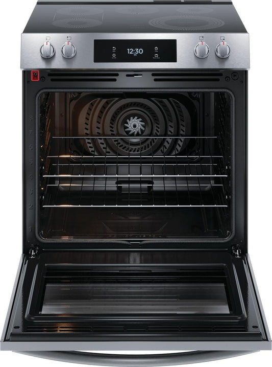 Frigidaire GCFE3060BF 30" Front Control Electric Range with Total Convection