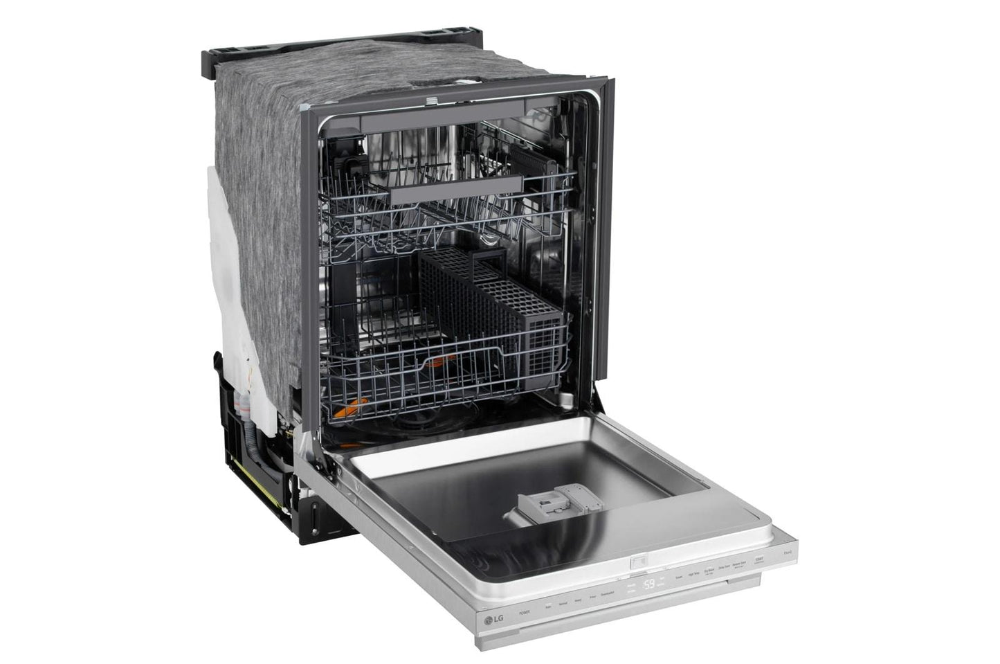 Lg LDNTM545S Smart FlushFit™ Top Control Dishwasher with 1-Hour Wash & Dry, QuadWash® Pro, and Dynamic Heat Dry™ w/AutoVent Dry™