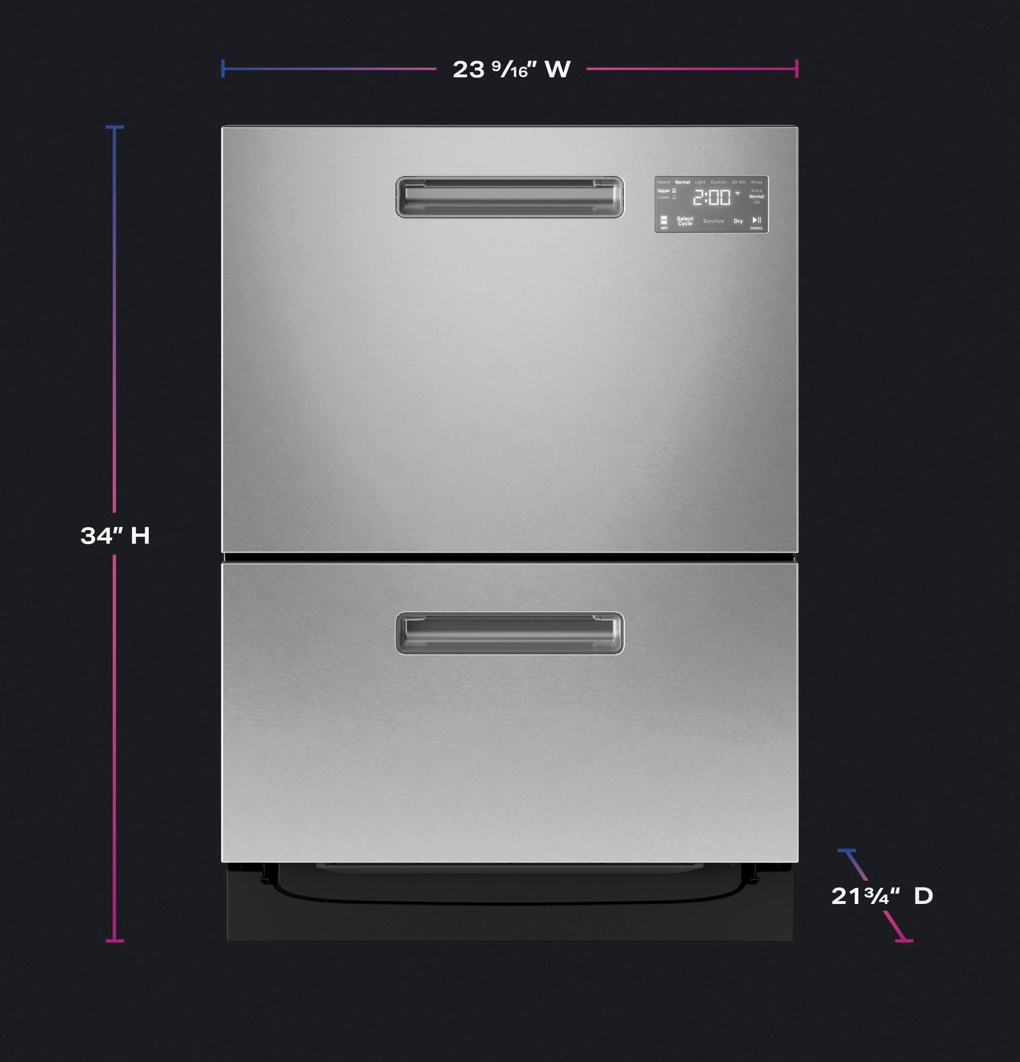 PDD415PYYFS GE Profile™ Dishwasher Double Drawer