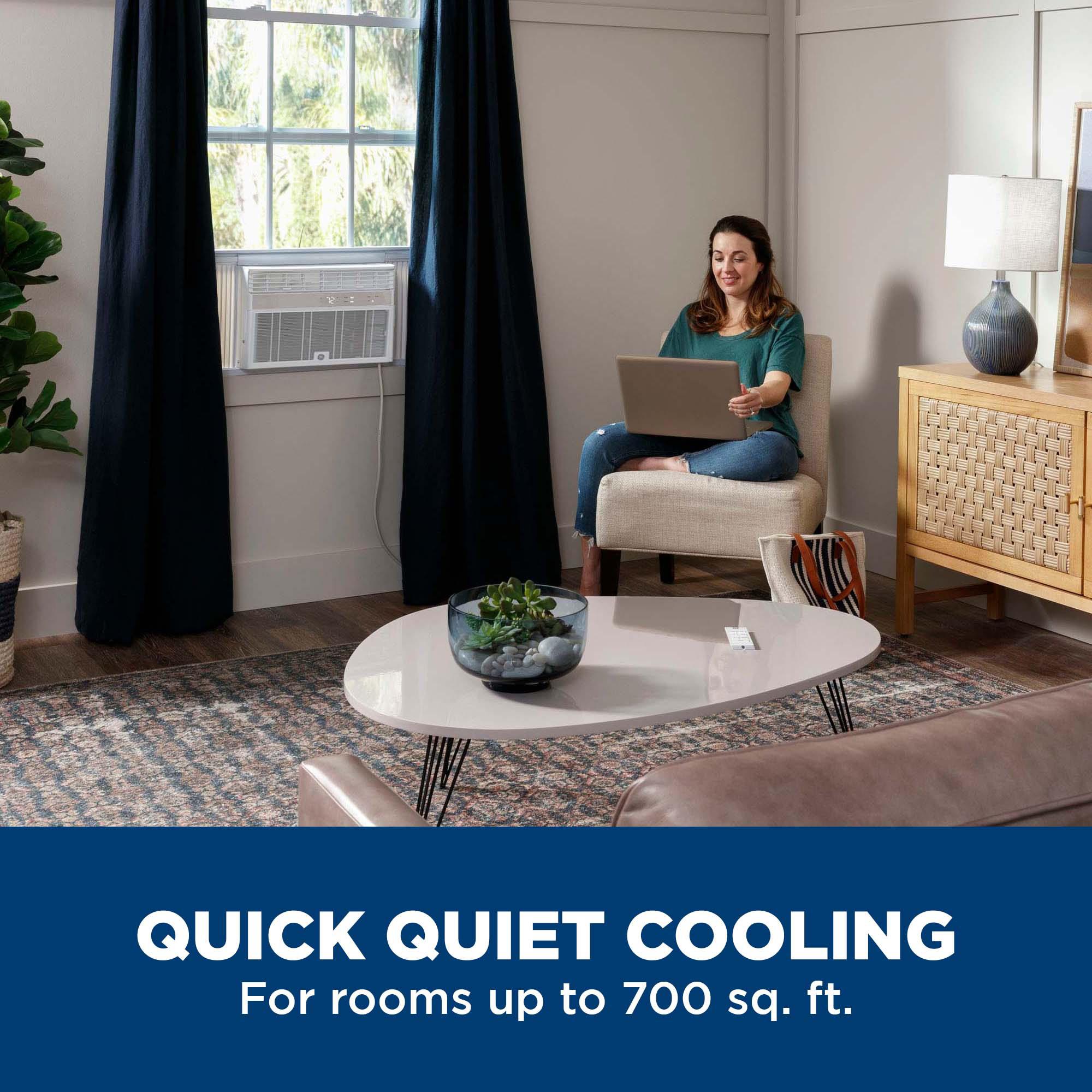 AWCS14WWF GE® 14,000 BTU Smart Electronic Window Air Conditioner for Large Rooms up to 700 sq. ft.