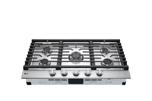 Lg CBGJ3623S 36 Inch Gas Cooktop with UltraHeat™ 20K BTU Burner