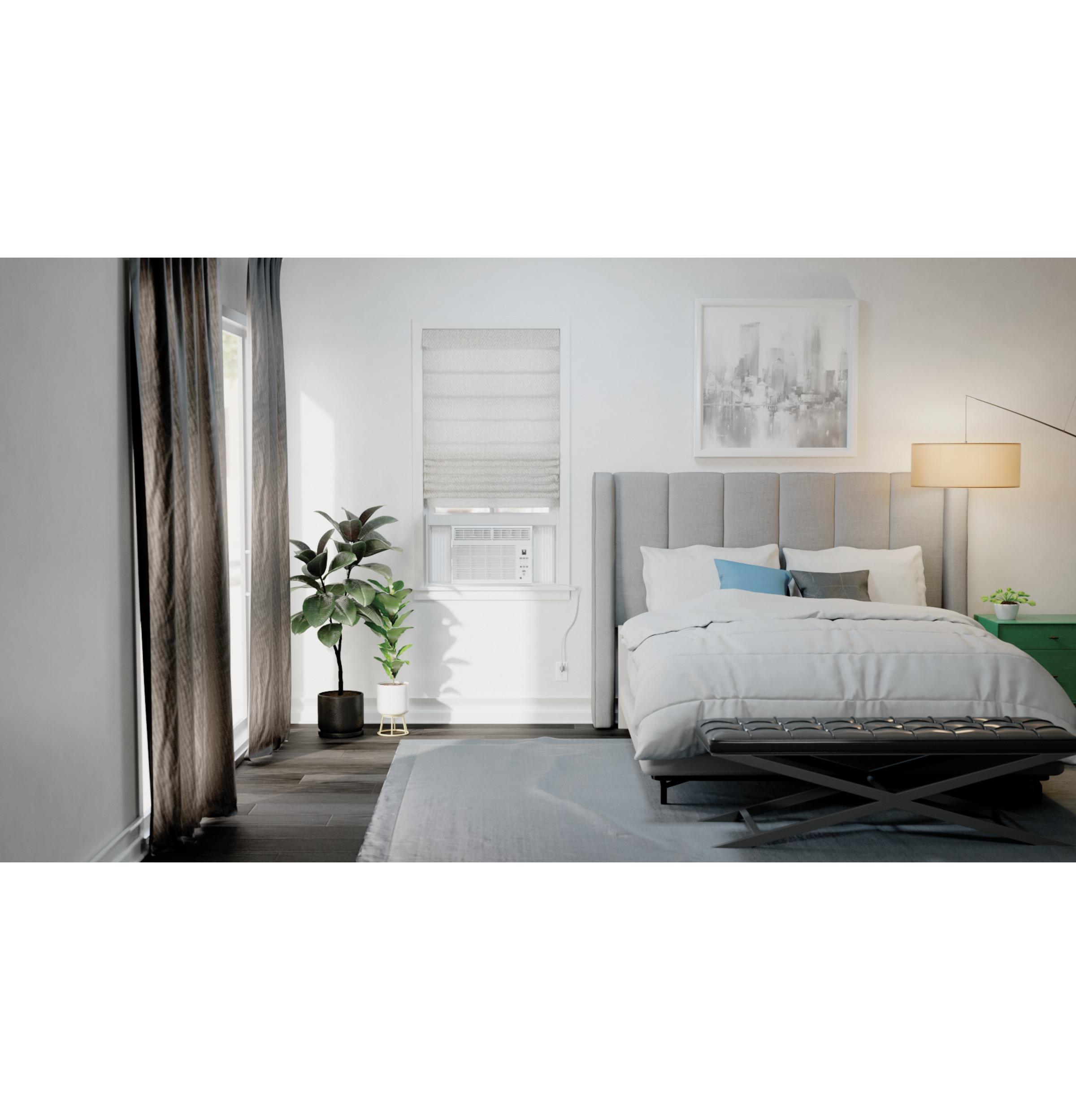 AHW05LZ GE® 5,000 BTU Electronic Window Air Conditioner for Small Rooms up to 150 sq ft. in White size 12 9/16 H x 16 7/16 W x 15 D