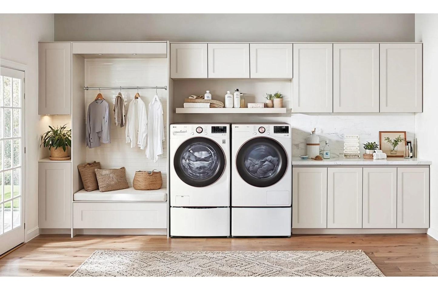 Lg DLHC4002W 7.8 cu. ft. Mega Capacity Smart Front Load Dryer with Dual Inverter HeatPump™ Technology and Inverter Direct Drive Motor System
