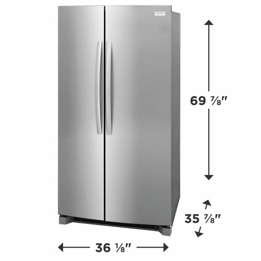Frigidaire GRSN2620AF 26 Cu. Ft. 36" Standard Depth Side by Side Refrigerator