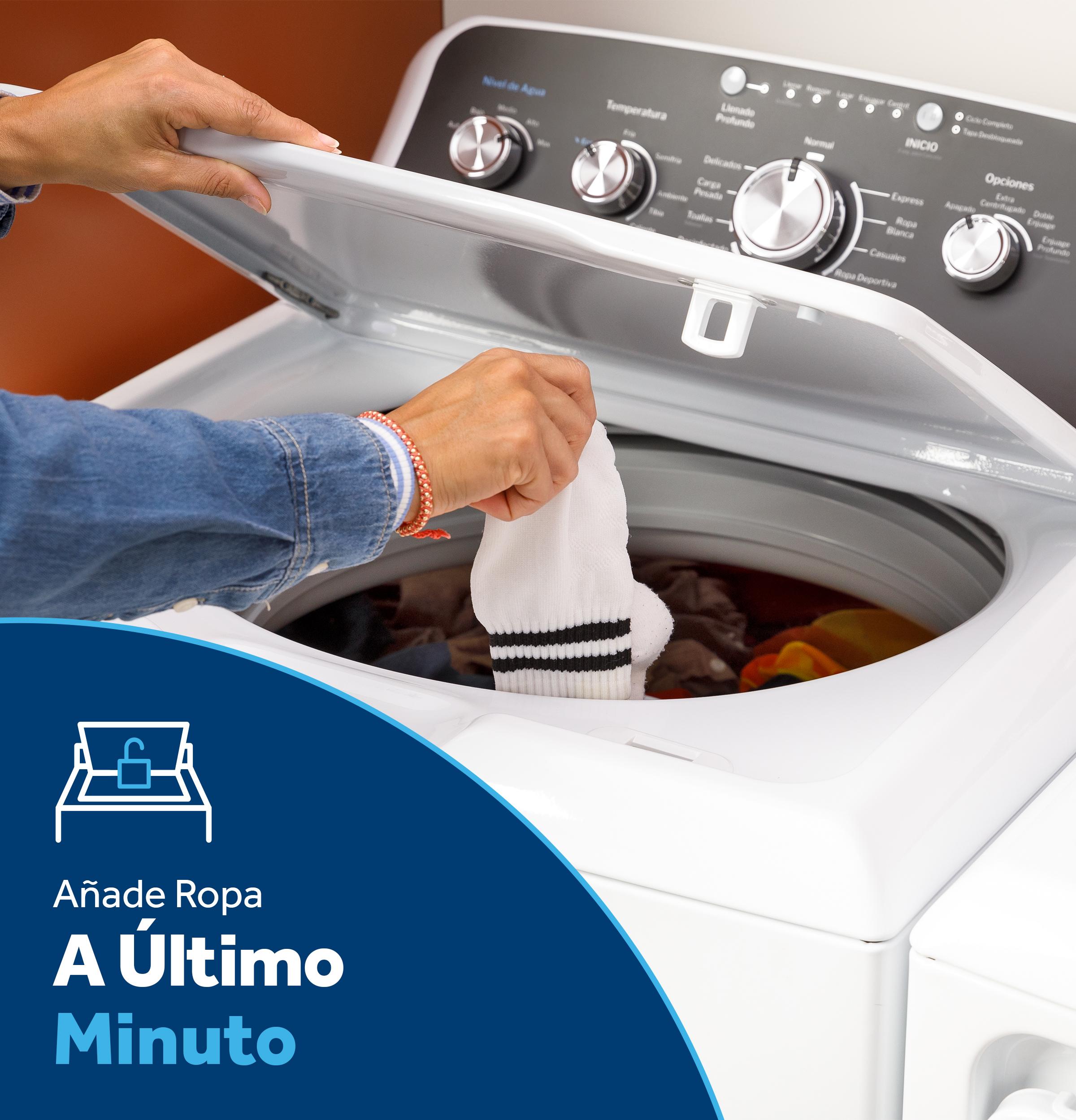 ETW485ASWWB GE® 4.5 cu. ft. Capacity Washer with Spanish Panel and Wash Modes Soak and Power
