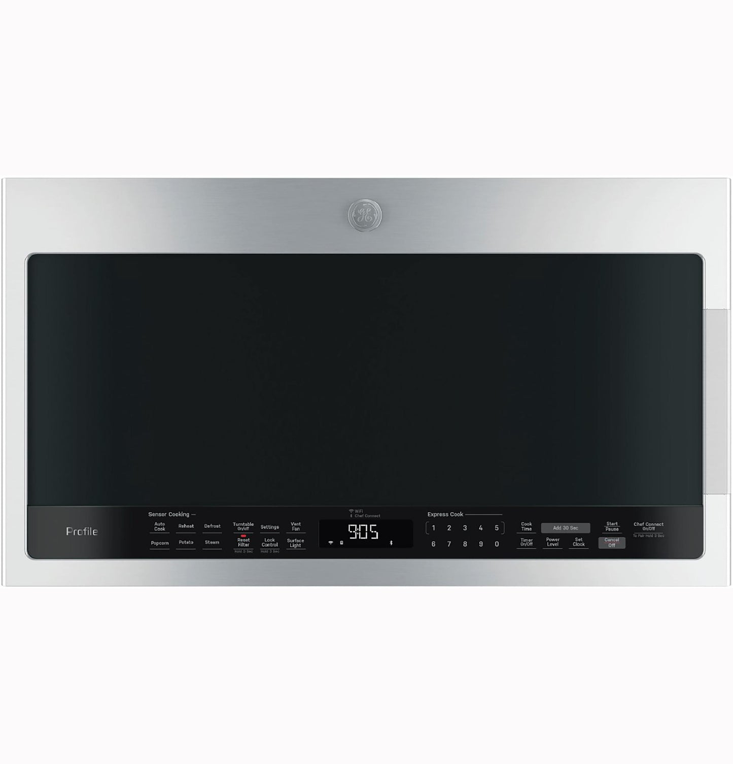 PVM9005RYSS GE Profile™ 2.1 Cu. Ft. Over-the-Range Sensor Microwave Oven