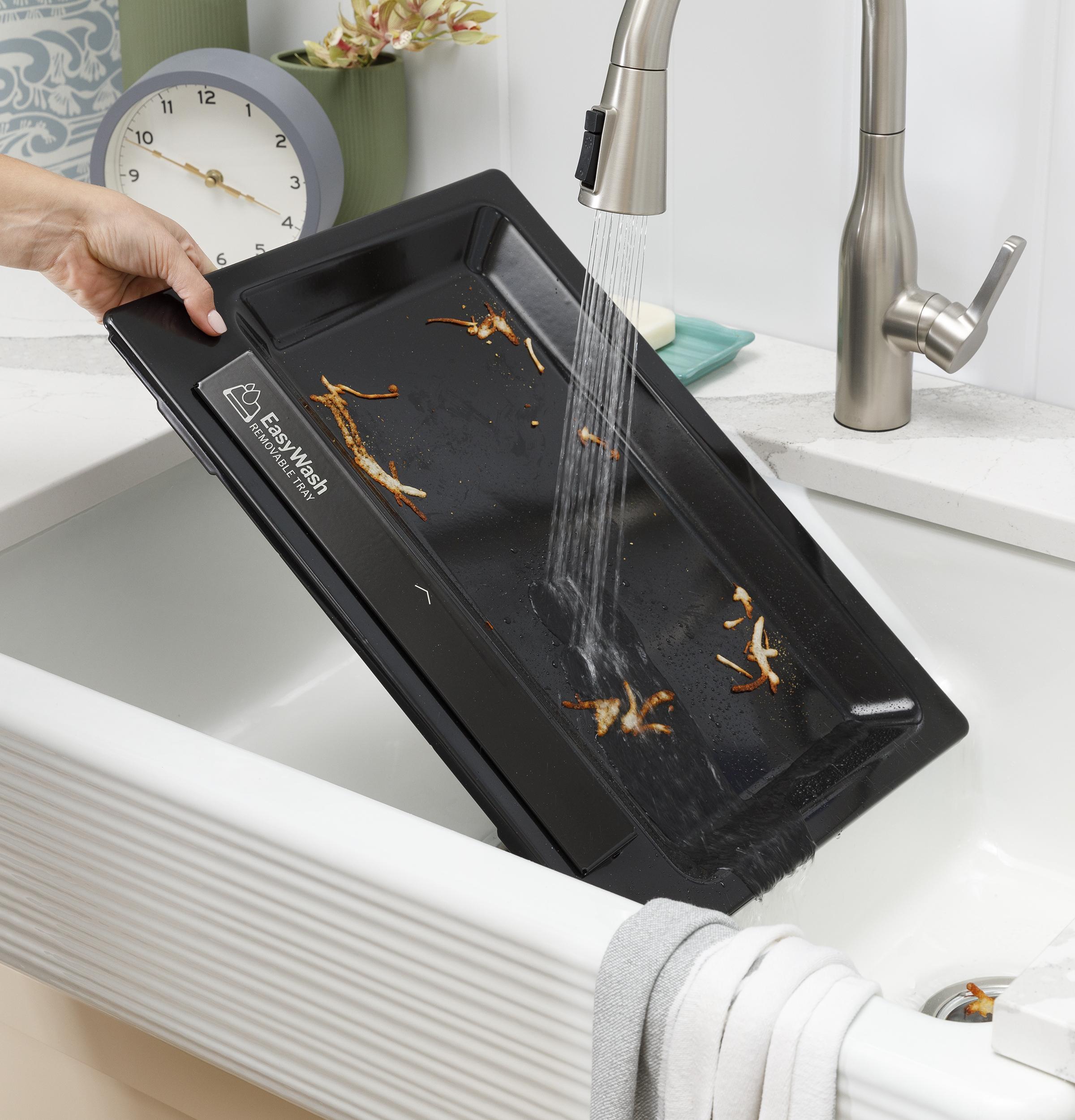 GRS600AVDS GE® ENERGY STAR® 30" Slide-In Electric Convection Range with No Preheat Air Fry and EasyWash™ Oven Tray