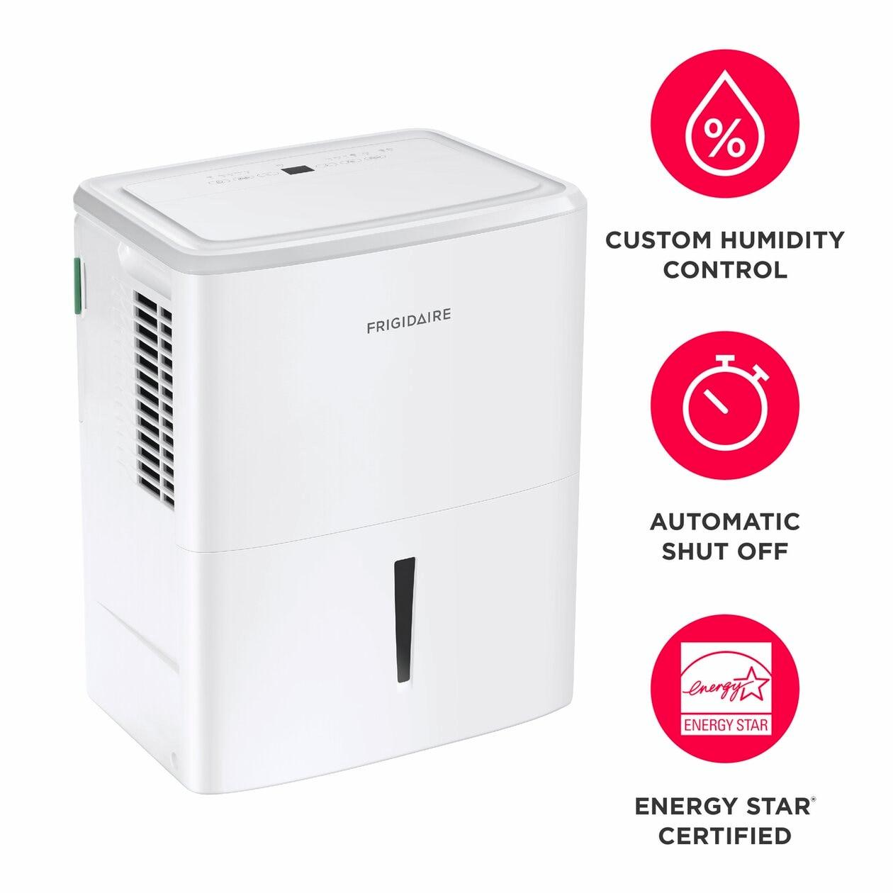 Frigidaire FHDD5034W1 50 Pint Dehumidifier with Wi-Fi (Energy Star)