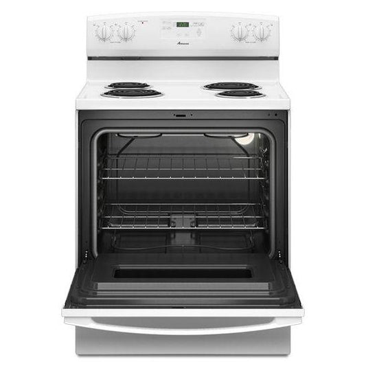 30-inch Amana® Electric Range with Self Clean - black