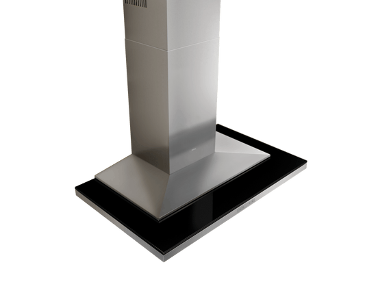 Zephyr ALAE42BBX Layers, Wall, 42", SS/Blk Glass, LED, BODY ONLY