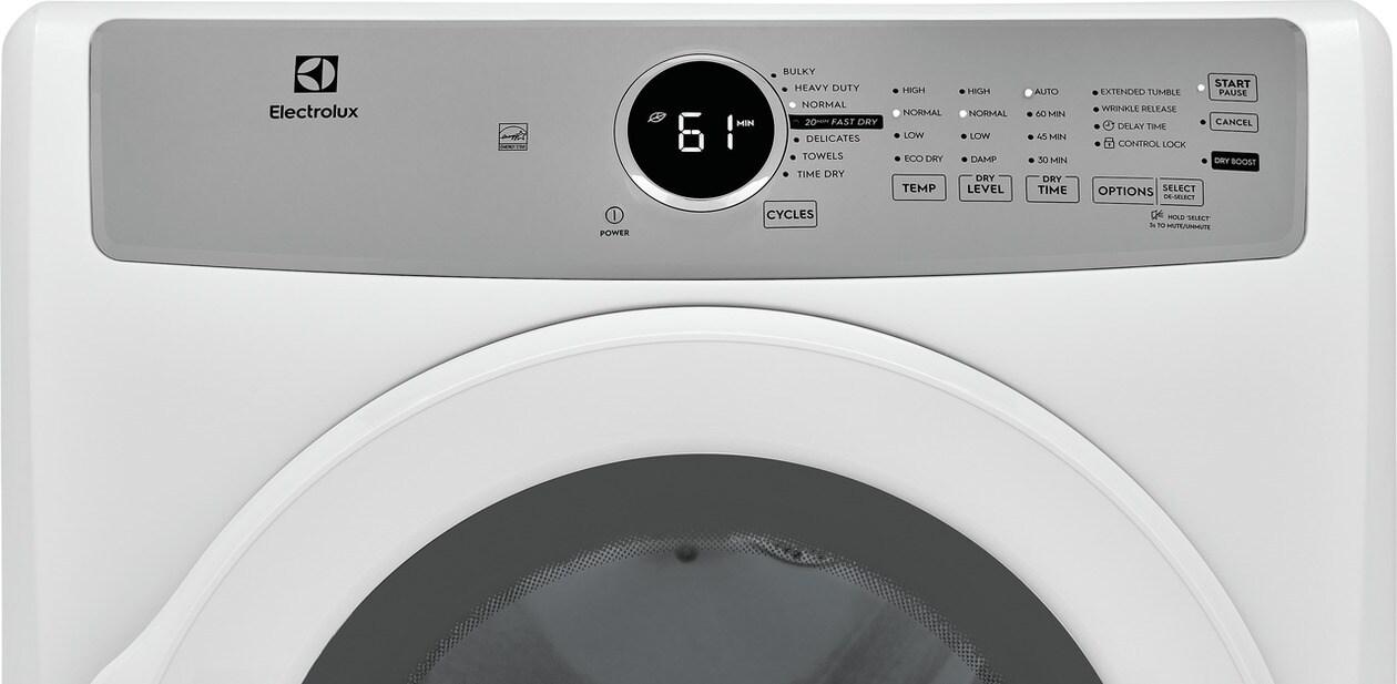 Electrolux ELFE7337AW Front Load Electric Dryer - 8.0 Cu. Ft.