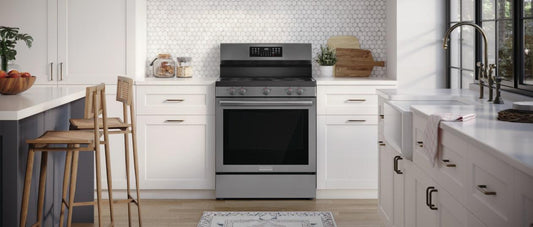 Frigidaire GCRE3060BD 30" Rear Control Electric Range with Total Convection