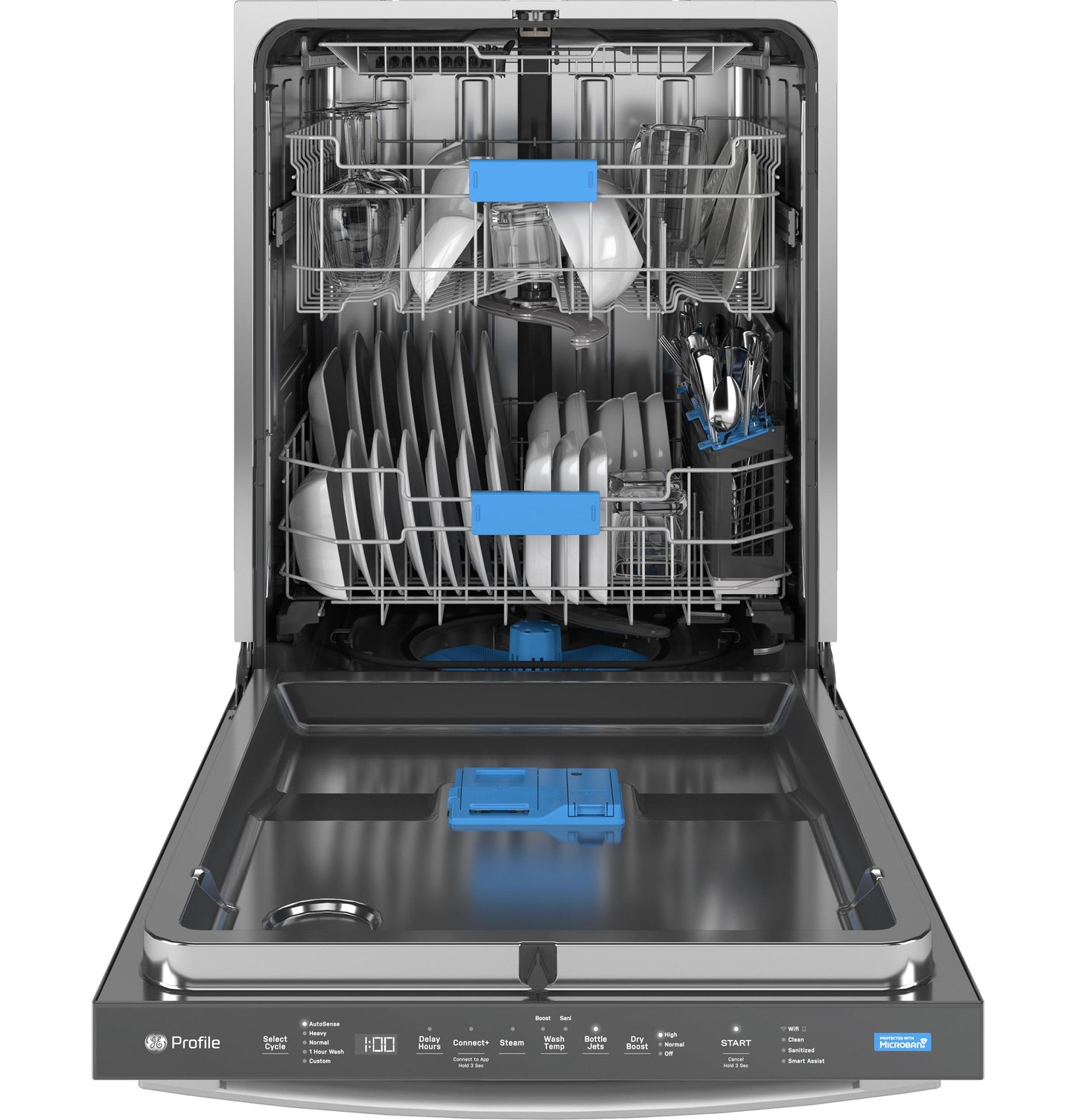 PDT715SYVFS GE Profile™ ENERGY STAR® Fingerprint Resistant Top Control Stainless Interior Dishwasher with Microban™ Antimicrobial Technology