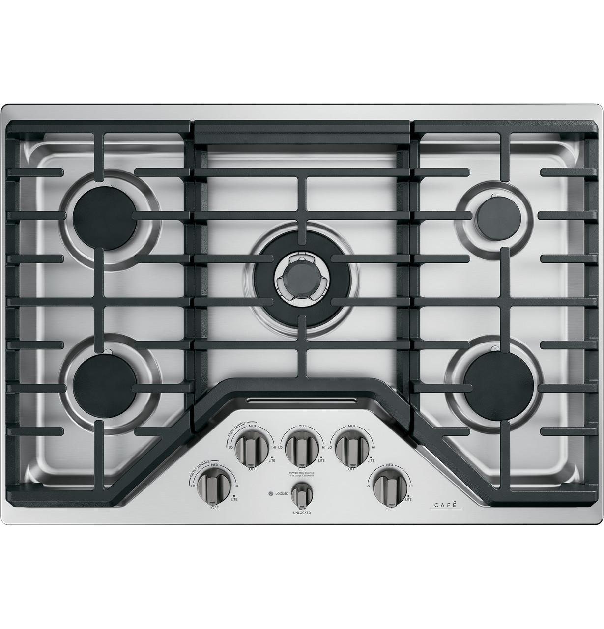 Cafe CGP95302MS1 CAF(EBACK)™ 30" Gas Cooktop