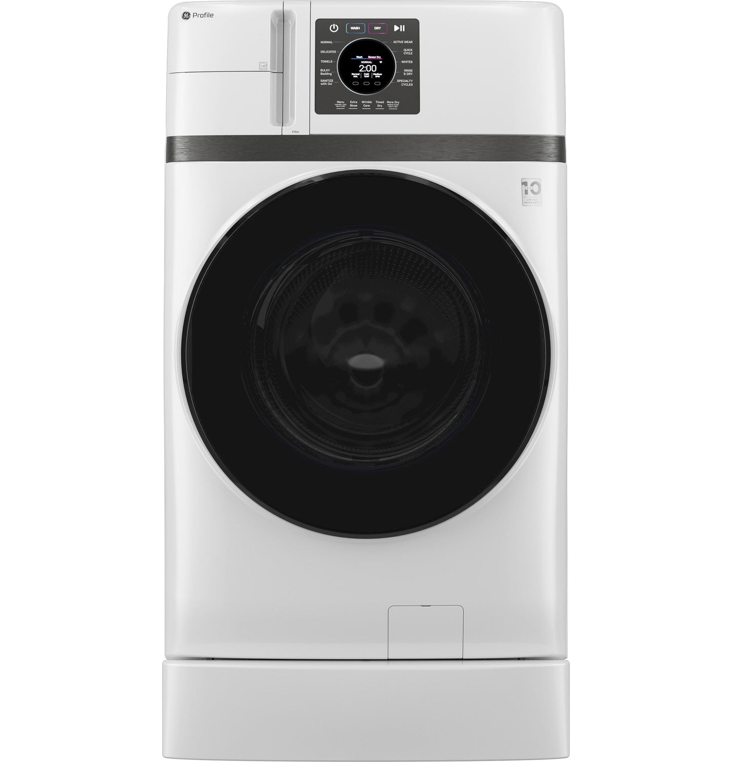 PFQ83HSSWWW GE Profile™ ENERGY STAR® 4.6 cu. ft. Capacity UltraFast Combo with Ventless Inverter Heat Pump Technology Washer/Dryer