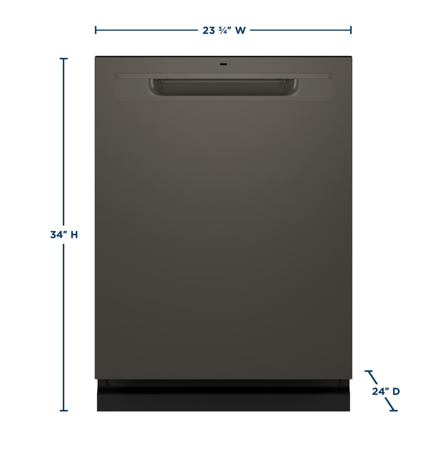 GDP670SMVES GE® ENERGY STAR® Fingerprint Resistant Top Control with Stainless Steel Interior Dishwasher with Sanitize Cycle