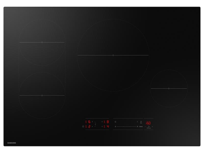 Samsung CC70F30S2D 30" Induction Cooktop with Anti-Scratch Matte Glass and Sync Burners in Black