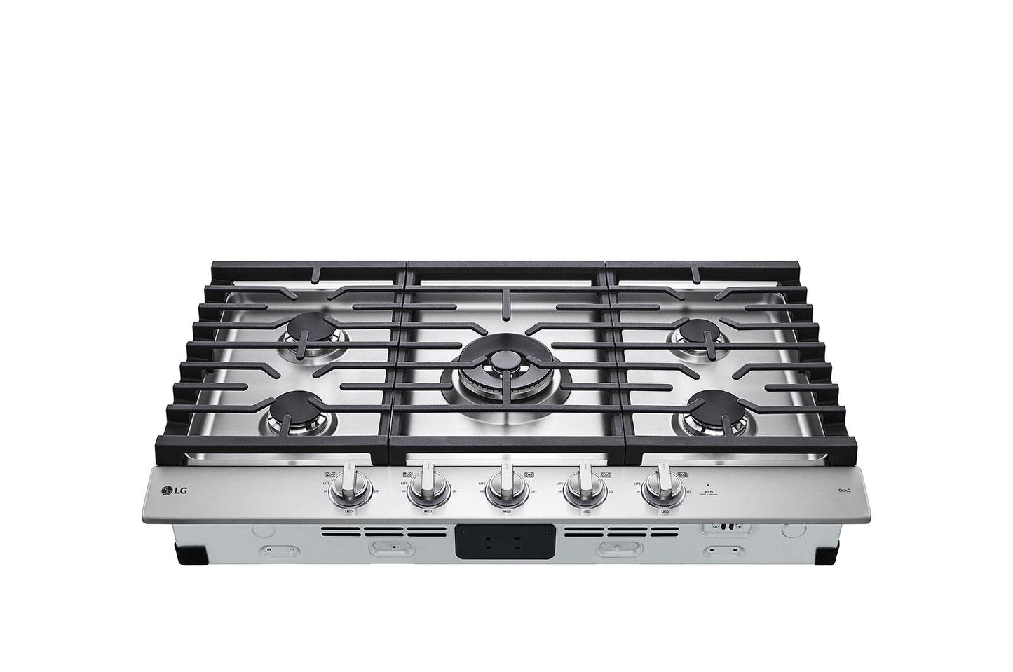 Lg CBGJ3627S 36" Smart Gas Cooktop with UltraHeat™ 22K BTU Dual Burner and LED Knobs