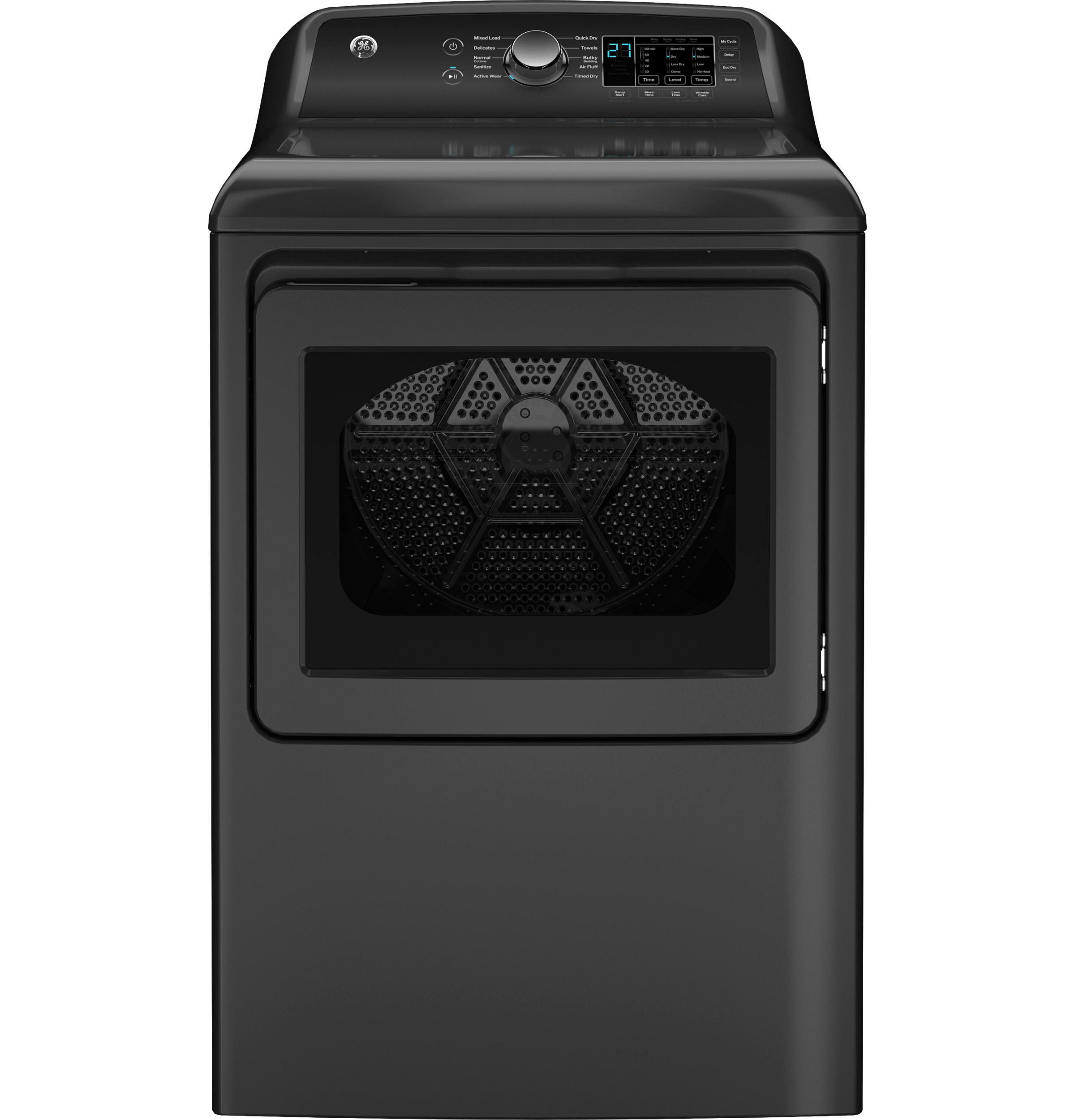 GTD58EBPVDG GE® 7.4 cu. ft. Capacity Electric Dryer with Up To 120 ft. Venting and Sensor Dry