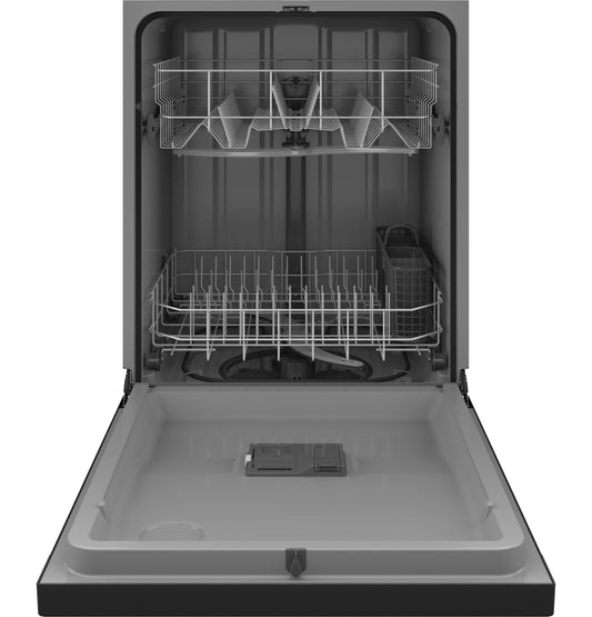 HDF310PGRBB Hotpoint® One Button Dishwasher with Plastic Interior