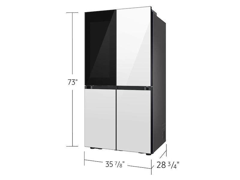 Samsung RF23DB970012 Bespoke 23 cu. ft. Counter Depth 4-Door Flex™ Refrigerator with Beverage Zone™ & Auto Open Door in White Glass