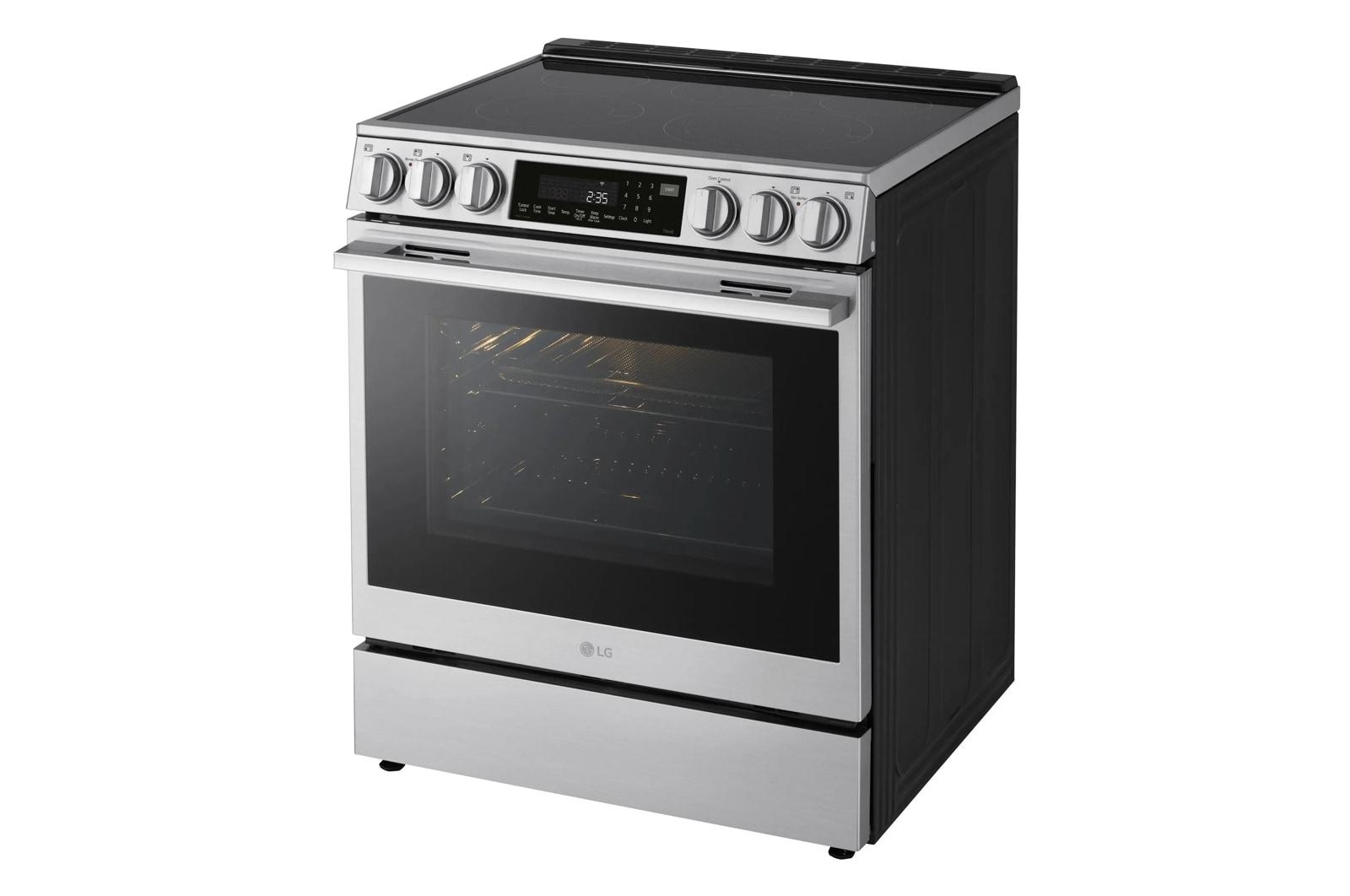 Lg LSEL6337XE 6.3 cu. ft. Smart Electric Slide-in Range with InstaView®, ProBake Convection®, and Air Fry