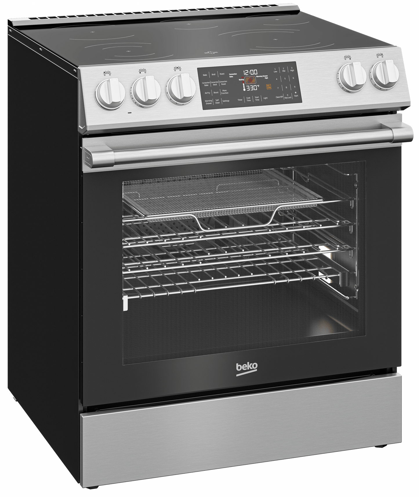 Beko SLER30524SS 30" Slide-InRange