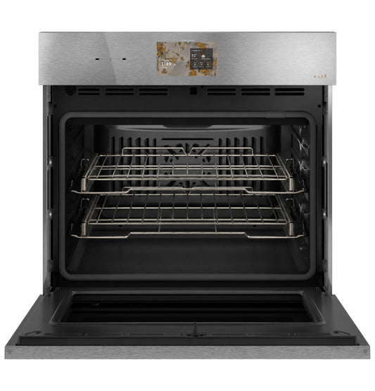 Cafe CTS90DM2ZS5 CAF(EBACK)™ 30" Smart Built-In Convection Single Wall Oven in Platinum Glass