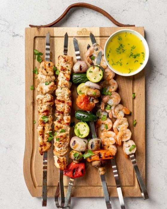 Napoleon Bbq 70015 Eight Stainless Steel Multifunctional Skewers