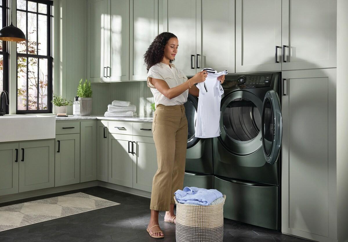 Electrolux ELFE7738AA Front Load Perfect Steam™ Electric Dryer with Balanced Dry™ and Instant Refresh - 8.0 Cu. Ft.