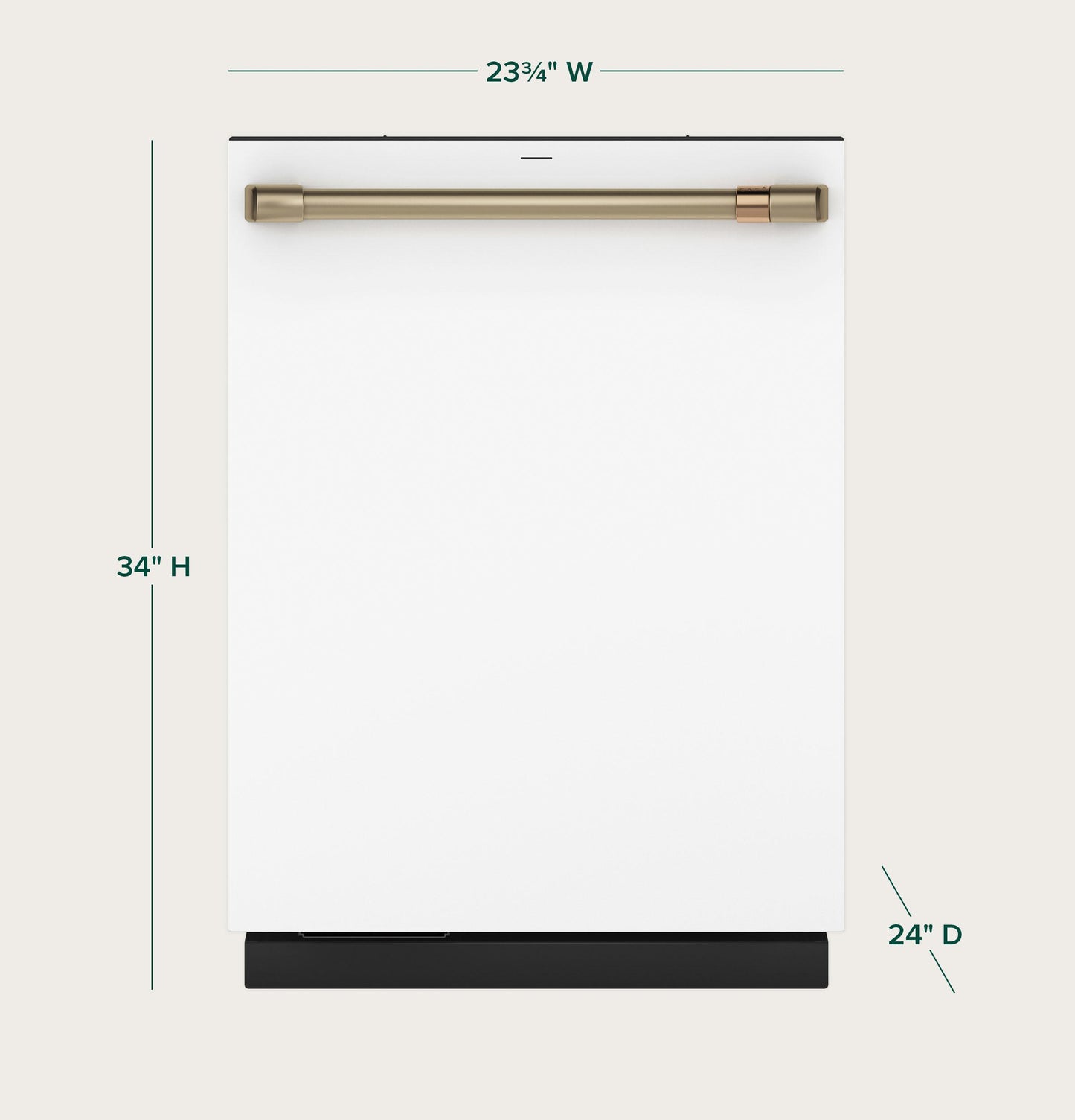 Cafe CDT858P4VW2 CAF(EBACK)™ CustomFit ENERGY STAR Stainless Interior Smart Dishwasher with Ultra Wash Top Rack and Dual Convection Ultra Dry, 44 dBA