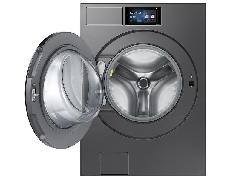 Samsung WF90F53ADS 5.3 cu. ft. Bespoke AI Ultra Capacity Front Load Washer with AI Home and AI OptiWash+ in Dark Steel