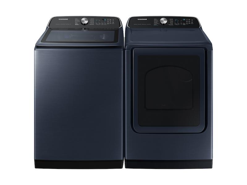 Samsung DVG54CG7150DA3 7.4 cu. ft. Smart Gas Dryer with Pet Care Dry and Steam Sanitize+ in Brushed Navy