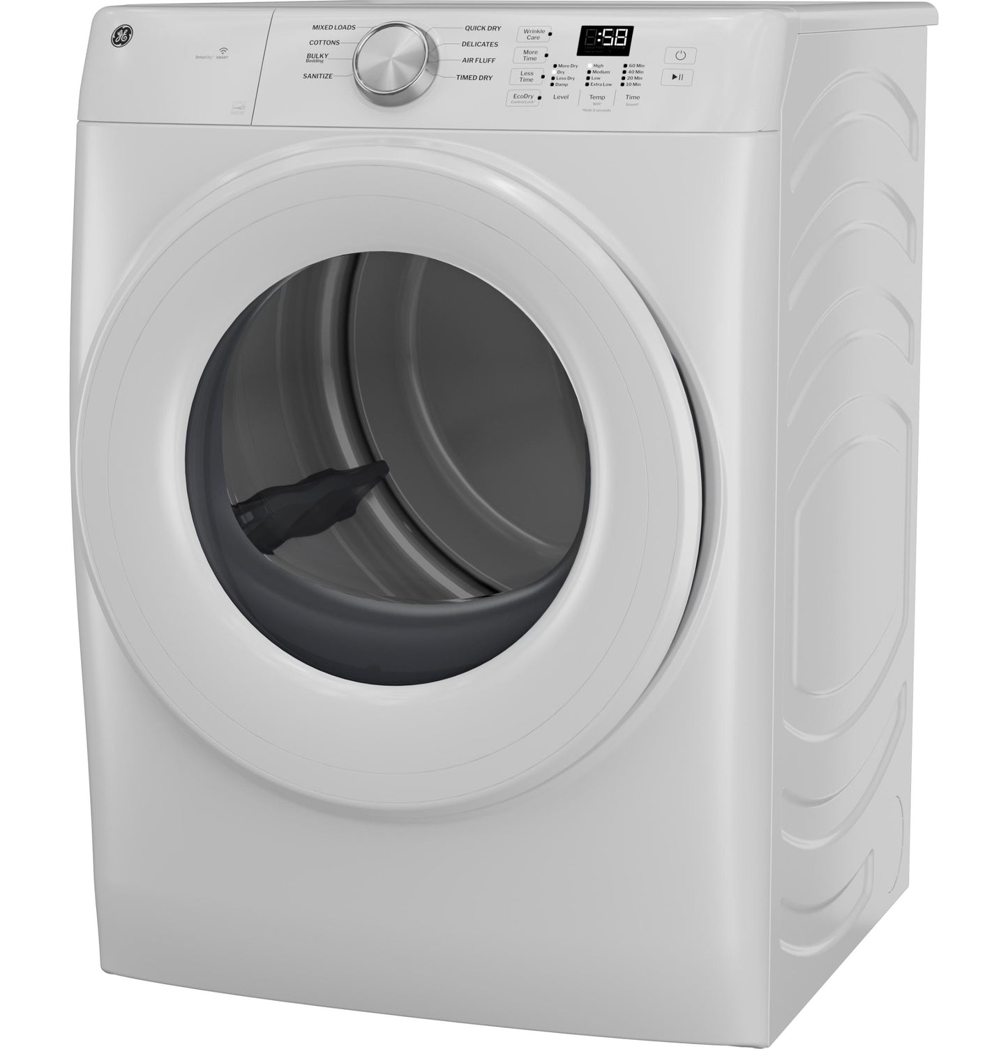 GFD35GSSYWW GE® ENERGY STAR® 7.8 cu. ft. Capacity Smart Front Load Gas Dryer