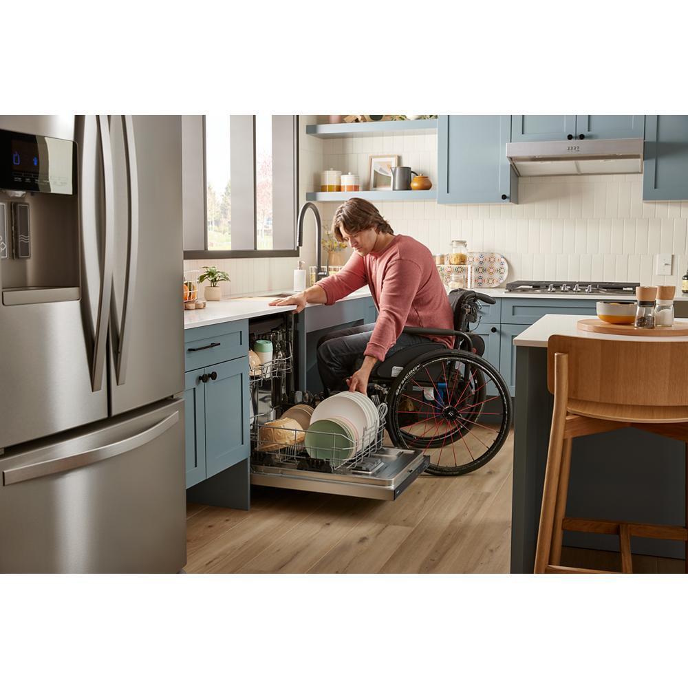 Whirlpool WDT550SAPZ 44 dBA ADA Compliant Dishwasher Flush with Cabinets with 3rd Rack