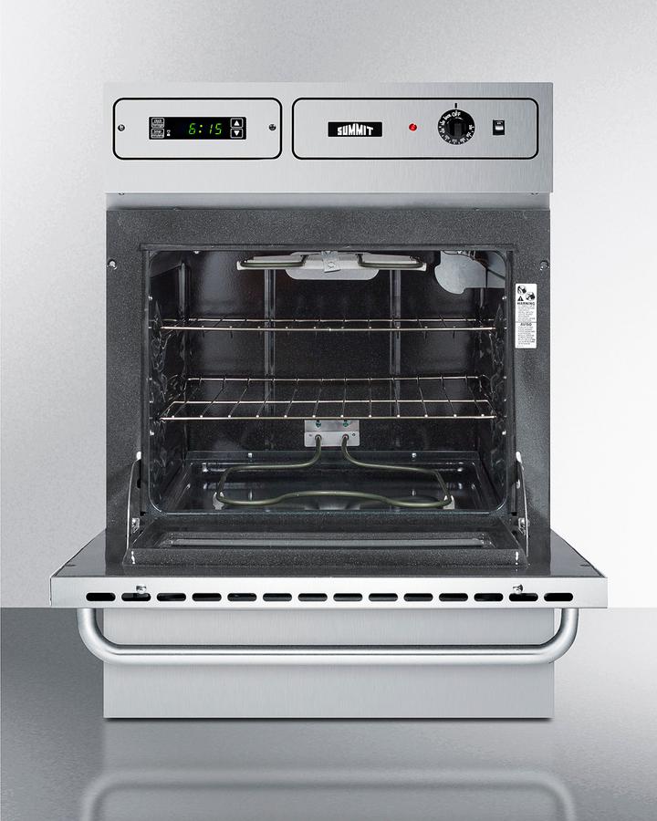 Summit TEM755BKW 24" Wide Electric Wall Oven, 115v