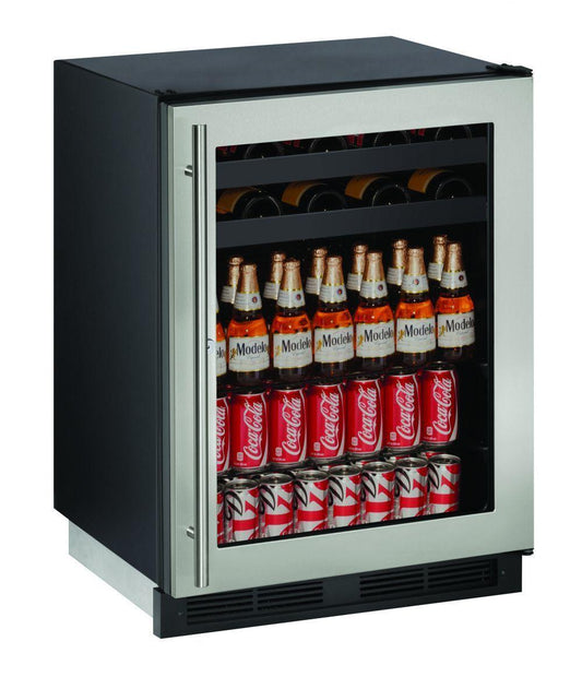 U-Line U1224BEVS13B 1224bev 24" Beverage Center With Stainless Frame Finish (115 V/60 Hz Volts /60 Hz Hz)