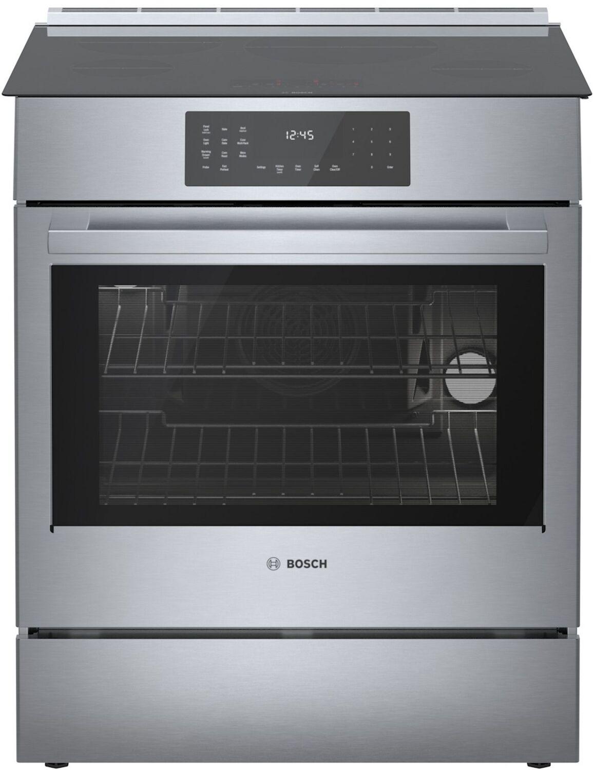 Bosch 800 Series Induction Slide-in Range 30" Stainless Steel HII8057U