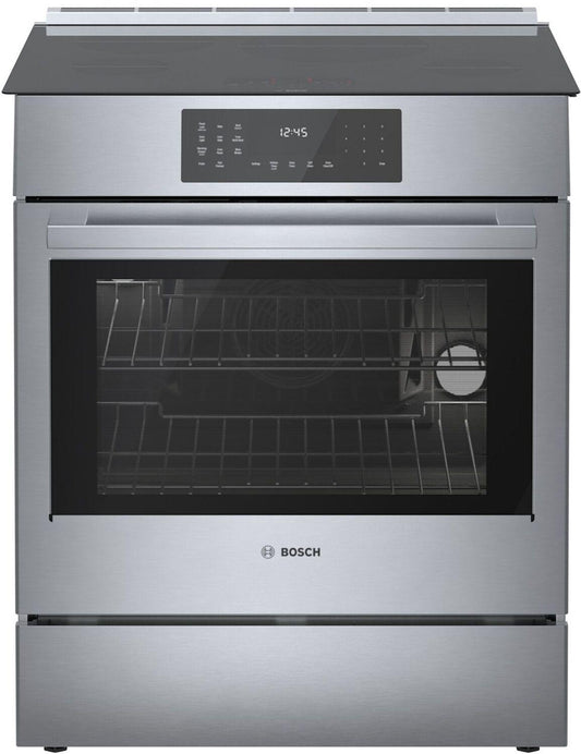 Bosch HII8057U 800 Series, Induction slide-in range, 30'', Stainless steel