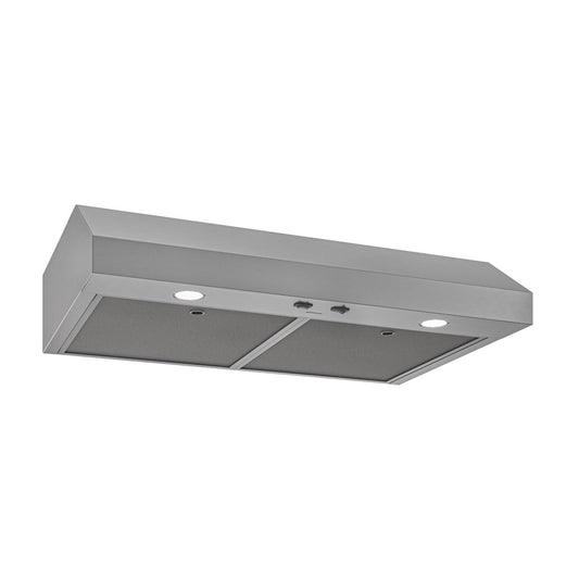 Broan GLA1363SS Glacier 36-Inch 350 MAX Blower CFM 1.5 Sones Stainless Steel Range Hood