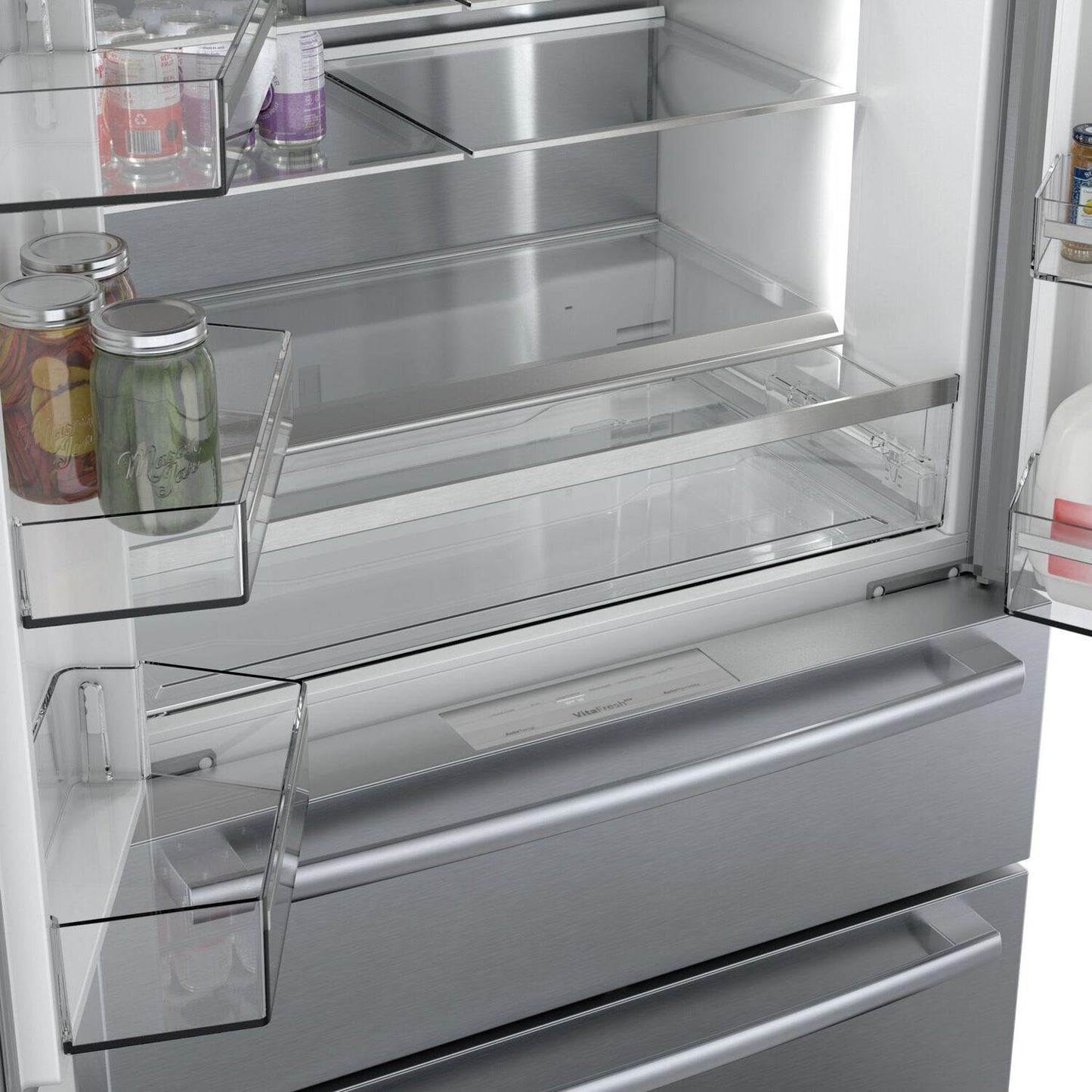 Bosch B36CL80SNS 800 Series, French Door Bottom freezer, multi door, 36'', Brushed steel (with anti-fingerprint)