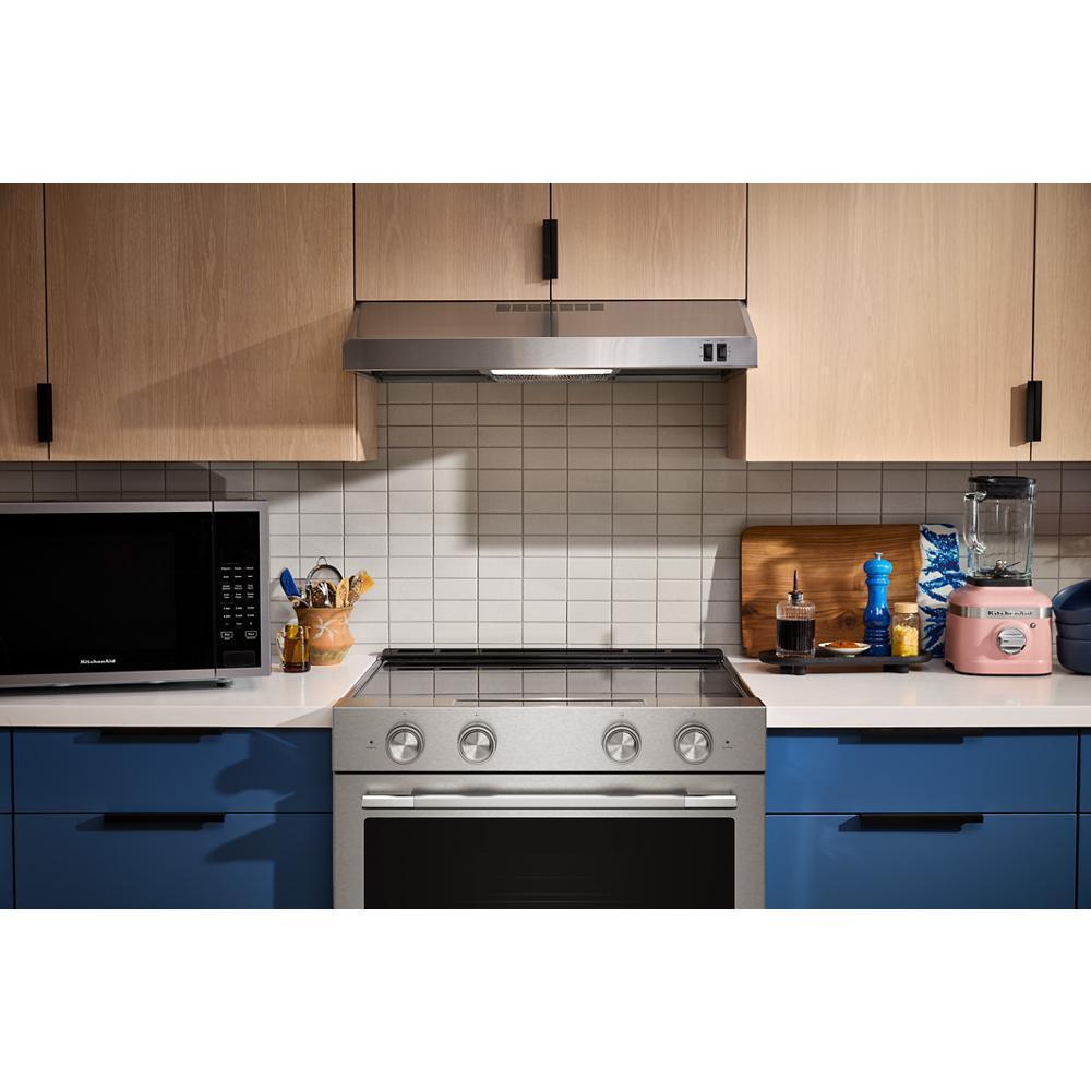Kitchenaid KMML550RJP Smart Low Profile Microwave Hood Combination with Dual Fan Ventilation