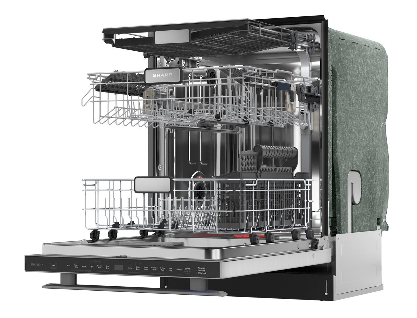 SDW6736MS Sharp 24 in. Stainless Steel 47dB Dishwasher