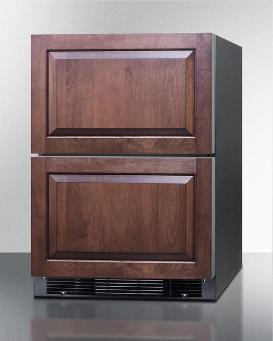 Summit SPRF2D5PNR 24" Wide Panel-ready 2-drawer Refrigerator-freezer (panel Not Included)