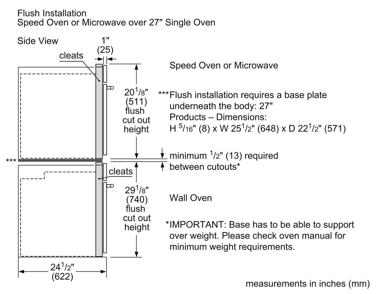 Bosch HMB57152UC 500 Series, Built-In Microwave, 27'', Stainless steel